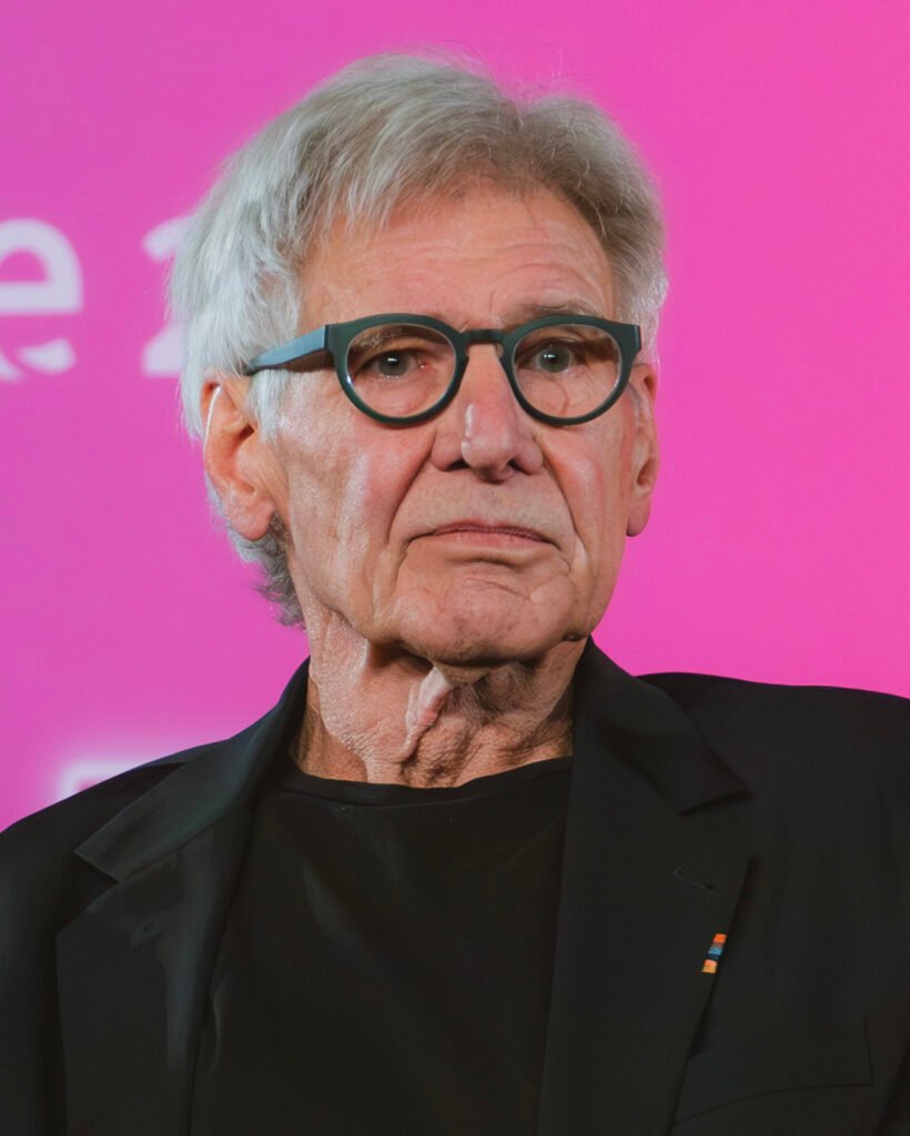 Harrison Ford wearing glasses at a Televerse event in 2025