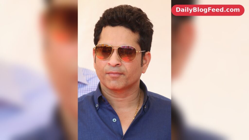 Sachin Tendulkar portrait at the Oval Maidan in Mumbai