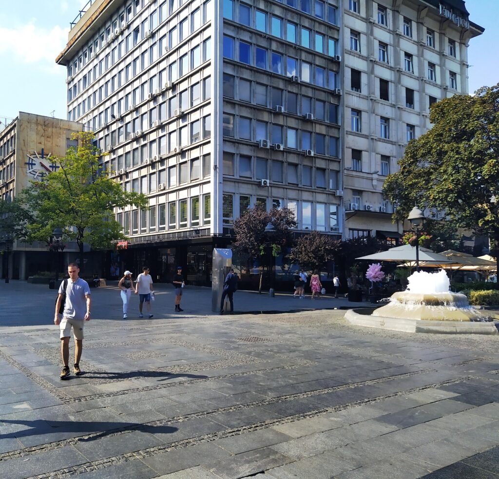 Republic Square in central Belgrade