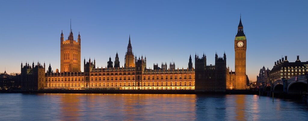 Palace of Westminster in London