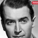 Young James Stewart in a 1940s studio portrait