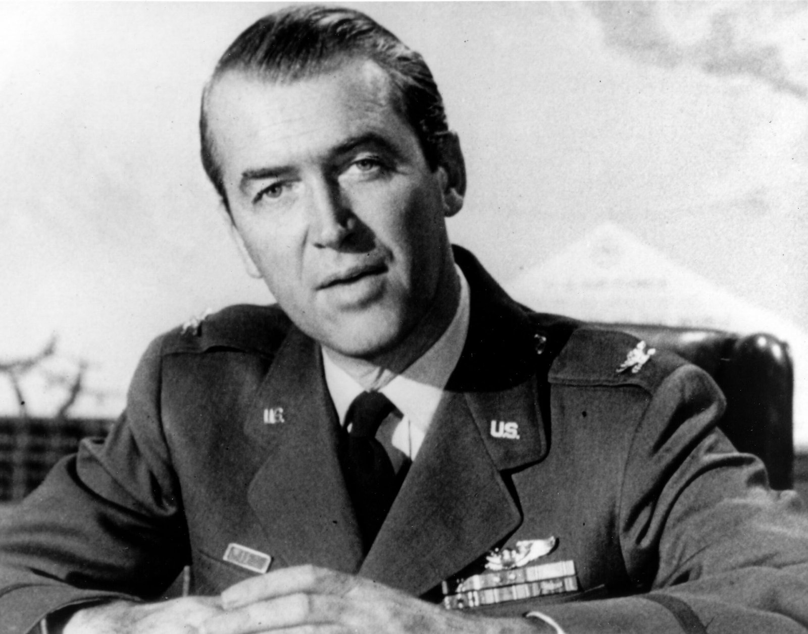 James Stewart in his US Air Force uniform during his military service