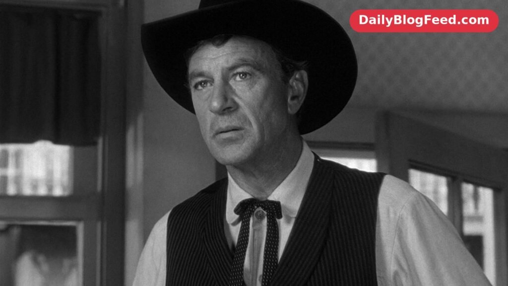 Gary Cooper as Marshal Will Kane in High Noon, 1952