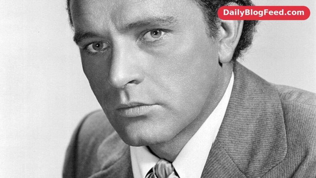 Richard Burton in a 1956 studio portrait