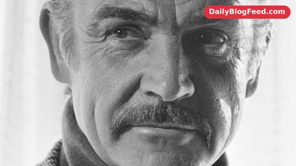 Sean Connery photographed at Schiphol Airport in 1983