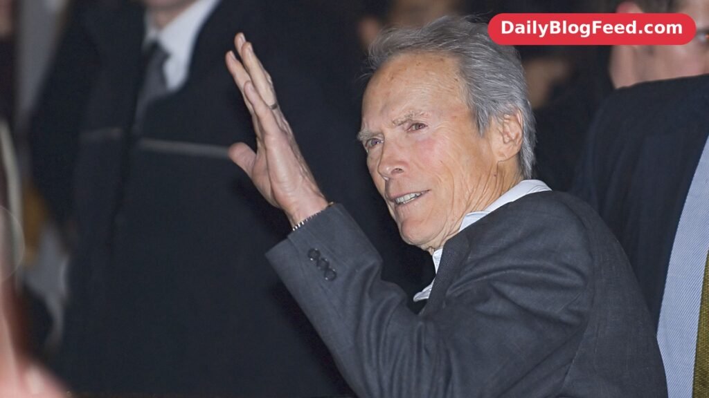 Clint Eastwood leaving a press conference for Letters from Iwo Jima at the Hyatt Hotel, Potsdamer Platz, Berlin, in 2007