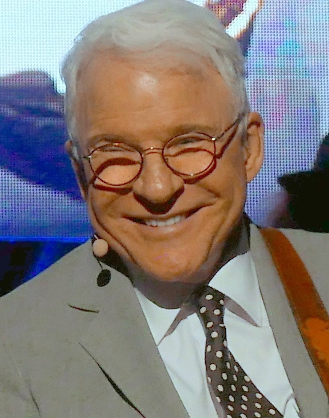 Steve Martin performing on stage in Concord, California, in 2017