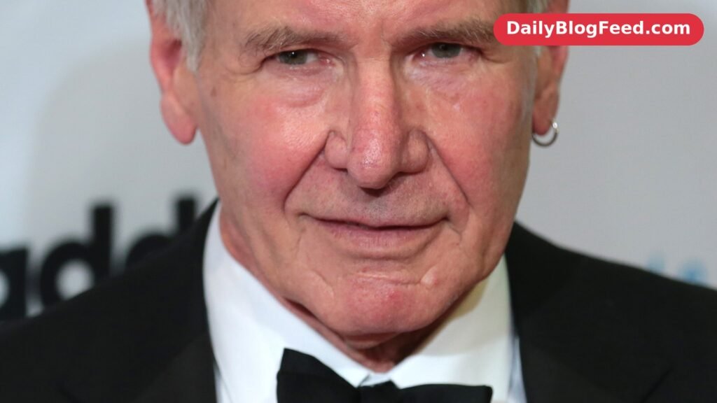 Harrison Ford in a tuxedo at Celebrity Fight Night in Phoenix in 2017