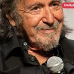 Al Pacino smiling at a Tribeca Film Festival question-and-answer session in 2026