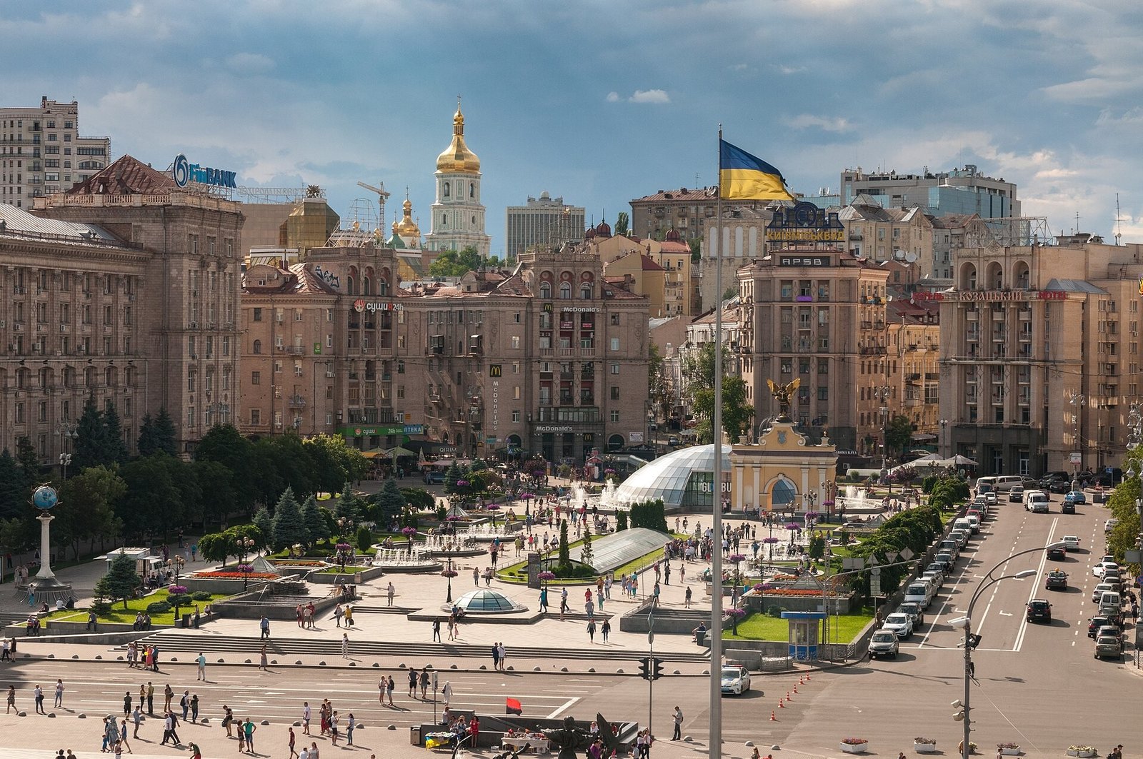 Kyiv, Ukraine, whose leaders reacted cautiously to the proposed trilateral meeting