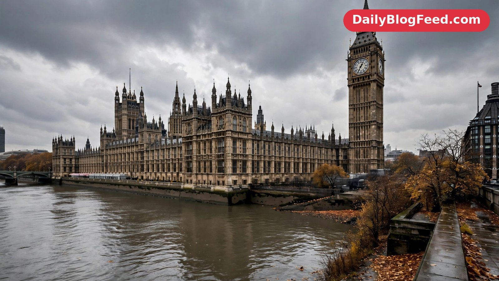 Palace of Westminster and Big Ben in London