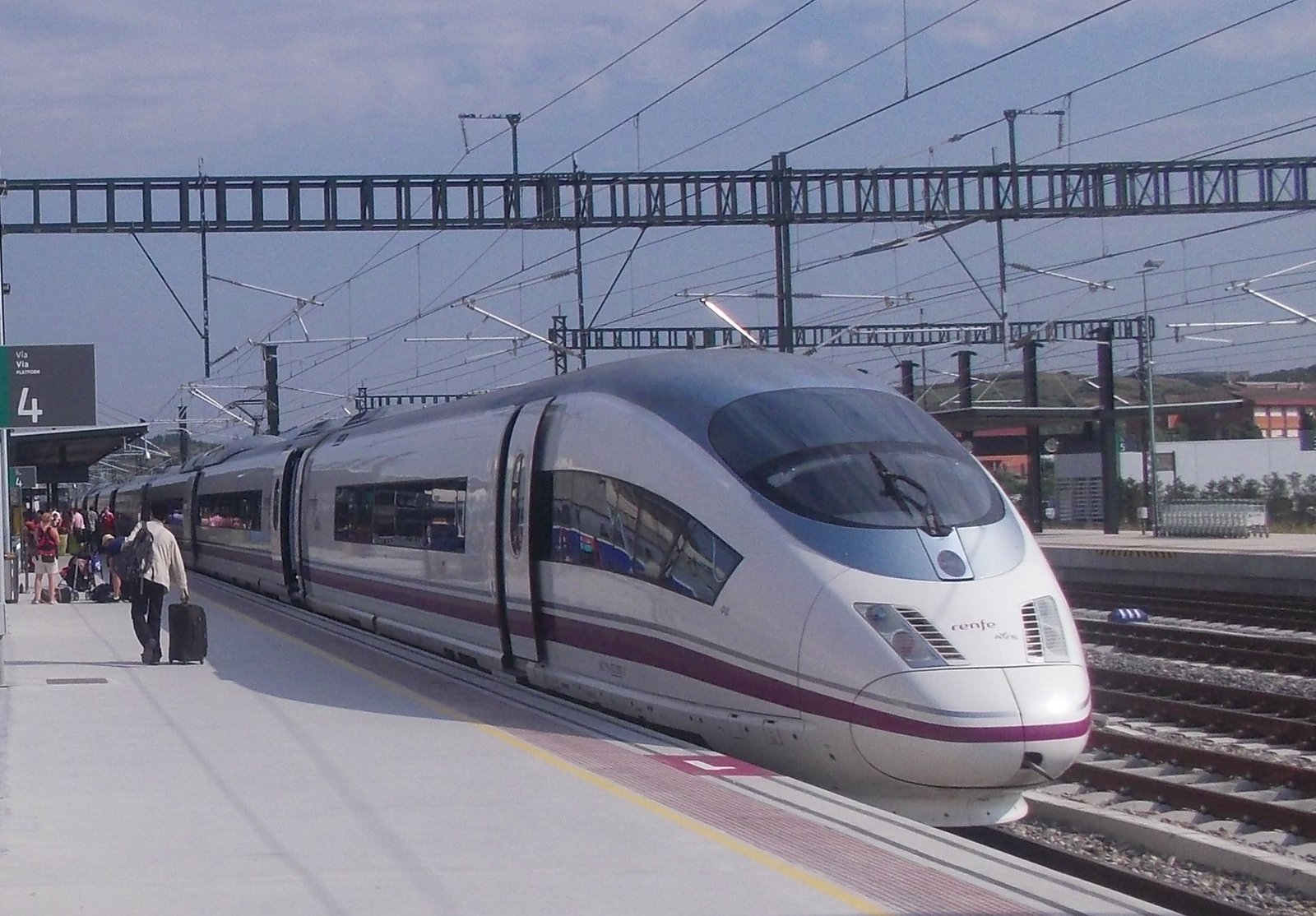 Renfe AVE high-speed train at a station