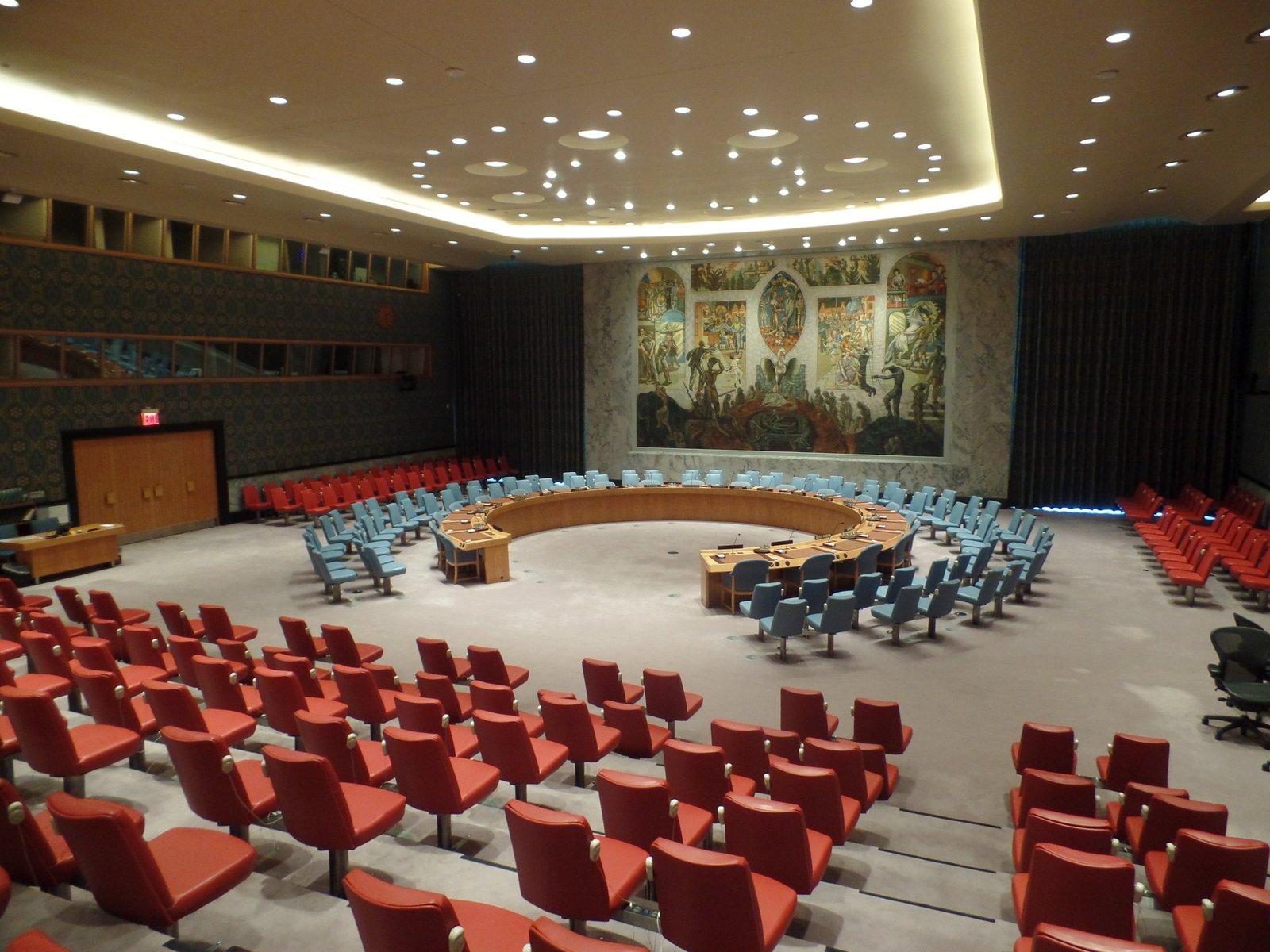 UN Security Council chamber in session